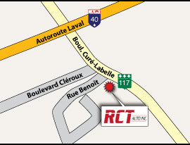 Joindre RCT Auto Inc. à Laval Nous joindre